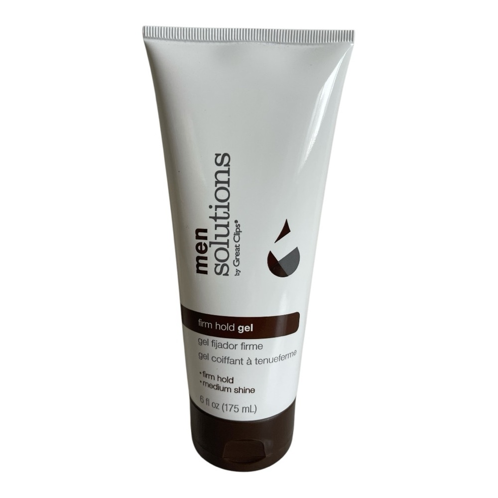 Great Clips Men Solutions Firm Hold Gel Medium Shine 6 fl oz New